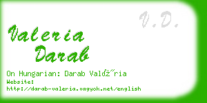 valeria darab business card